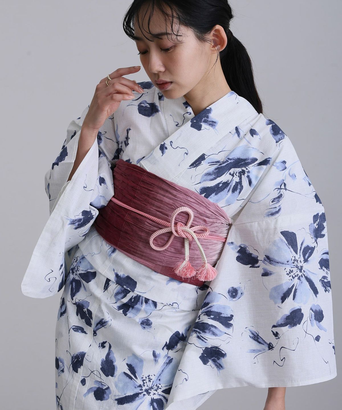 浴衣2点セット（ゆかた・兵児帯）