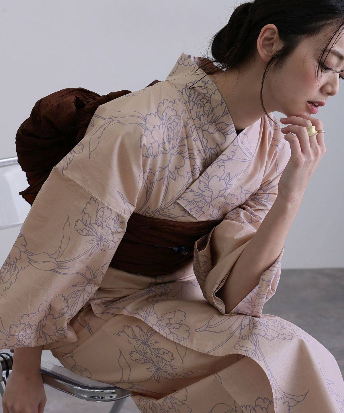 浴衣2点セット（ゆかた・兵児帯）