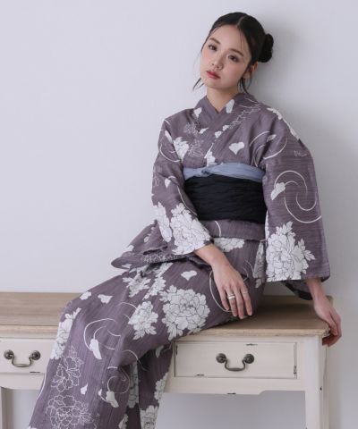 浴衣2点セット（ゆかた・兵児帯）