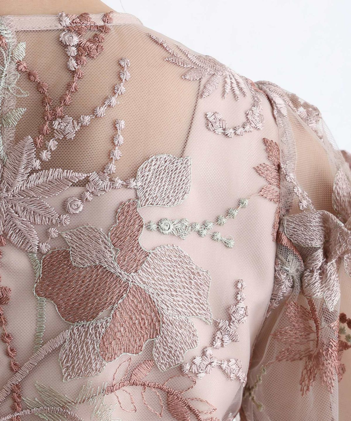 本日限定価格●美品●プールヴー 刺繍 エンブロイダリー 2XL ゆったり 大きい エンブロイダリースリーブワンピース｜PourVous