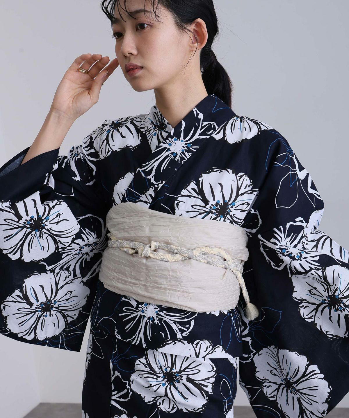 二部式浴衣2点セット（浴衣/兵児帯）