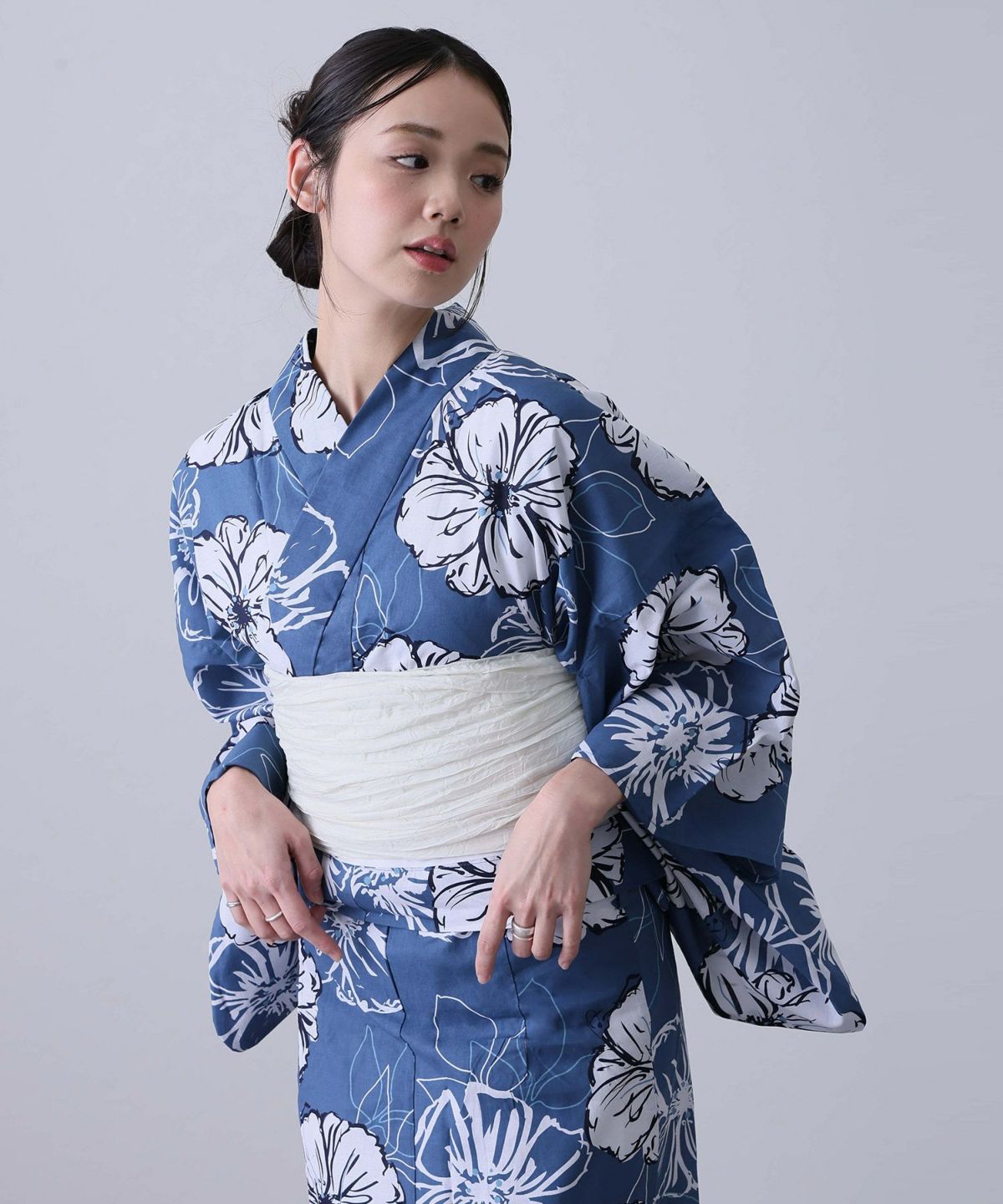 二部式浴衣2点セット（浴衣/兵児帯）
