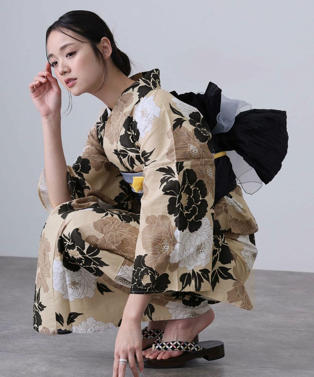 二部式浴衣2点セット（浴衣/兵児帯）