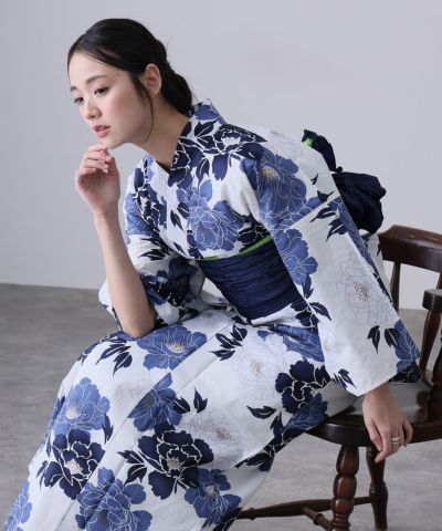 二部式浴衣2点セット（浴衣/兵児帯）