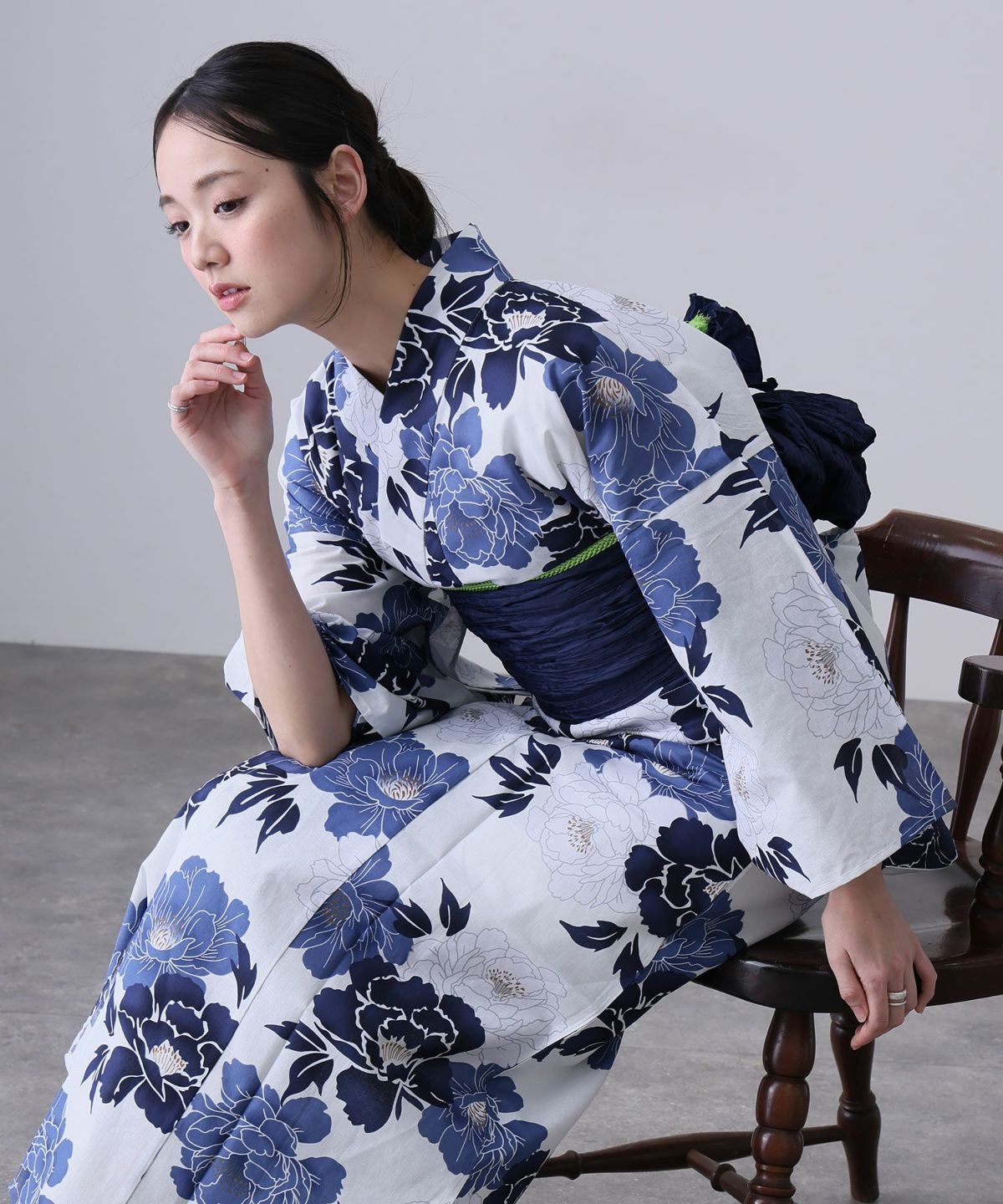 二部式浴衣2点セット（浴衣/兵児帯）