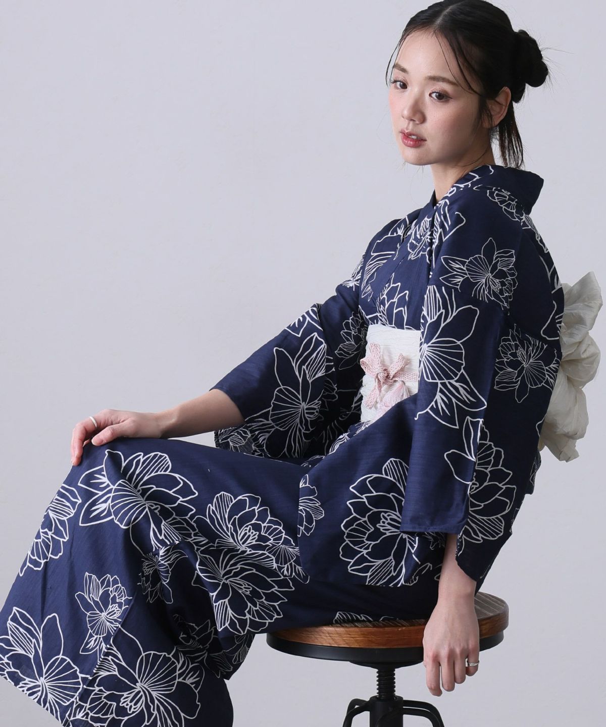 二部式浴衣2点セット（浴衣/兵児帯）