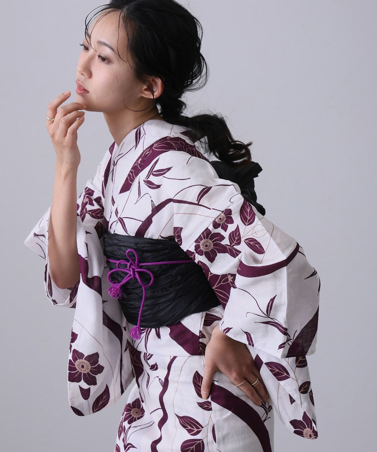 浴衣2点セット（浴衣/兵児帯）