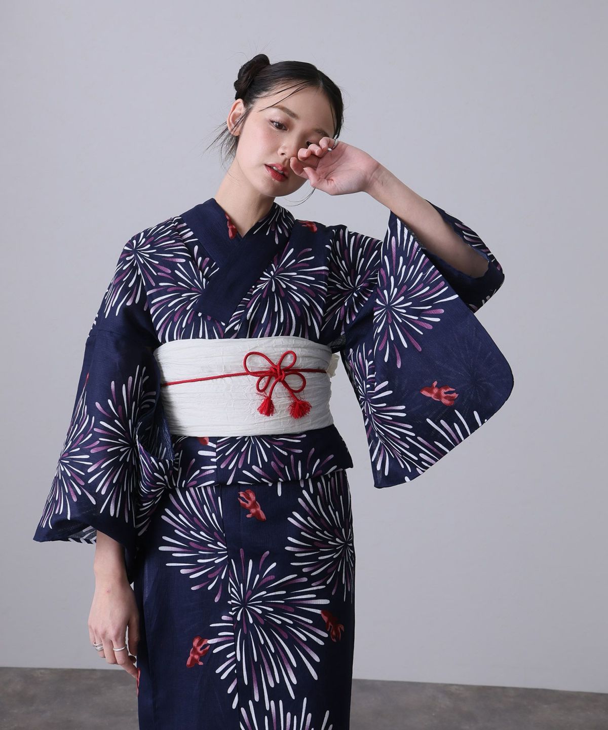 浴衣2点セット（浴衣/兵児帯）