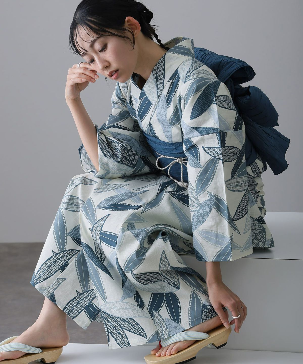 浴衣2点セット（浴衣/兵児帯）