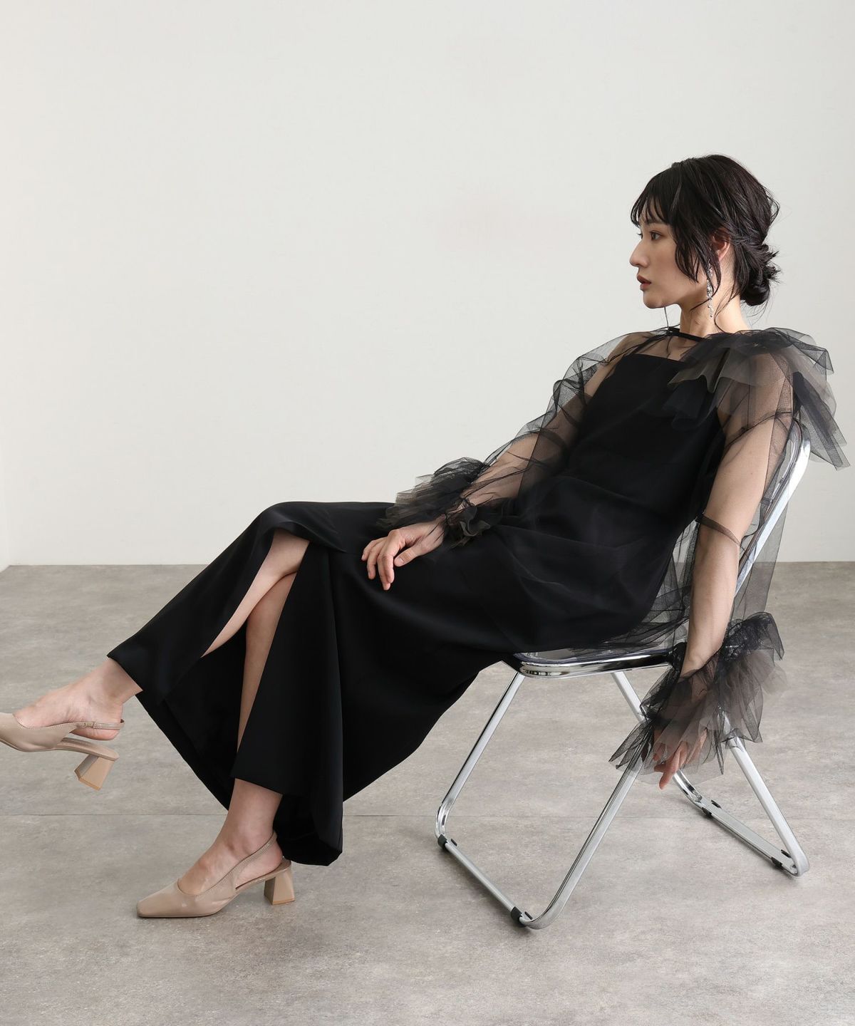 ブルーミングチュールドレス 2点セット