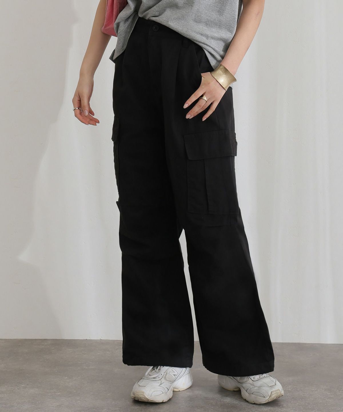 ツイルワイドカーゴパンツ
