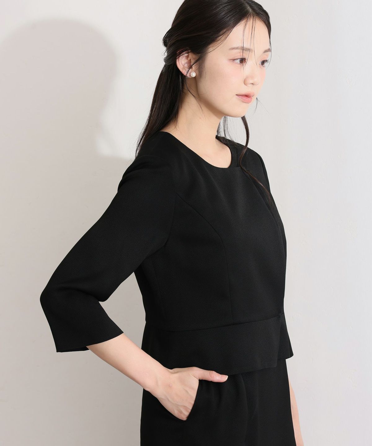 プールヴー（PourVous）/フロントタックジャケットワンピース2点セット フロントタックジャケットワンピース2点セット | PourVous（プールヴー