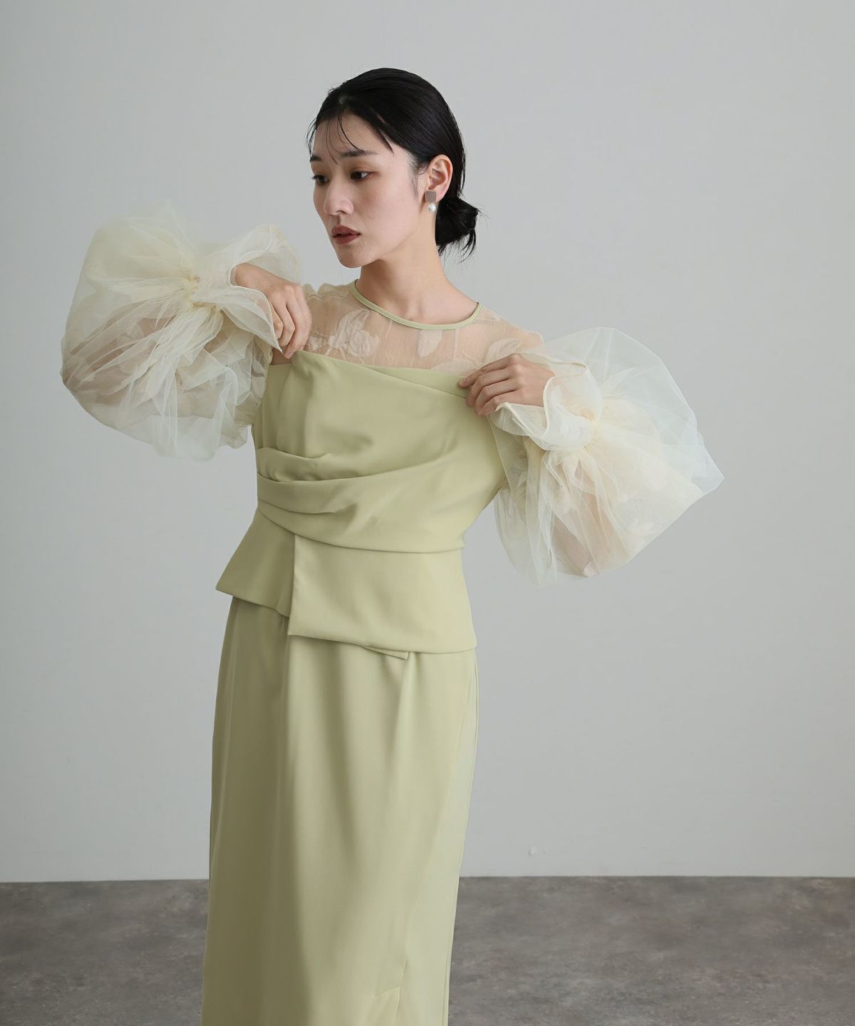 LERURE パーティードレス　フラワービスチェドレス LERURE パーティードレス フラワービスチェドレス Flower bustier set