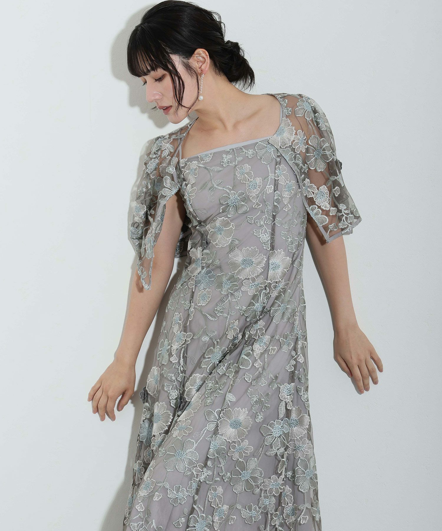 刺繍ワンピース2点セット | PourVous（プールヴー）パーティードレス専門店