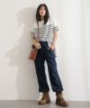 ライトオンスデニム リラックスワイドパラシュートパ