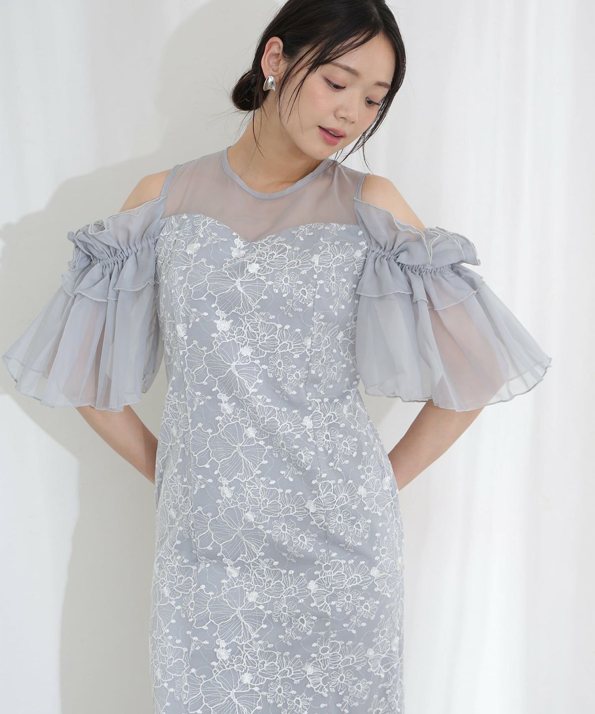 ブロッサムチュールドレス