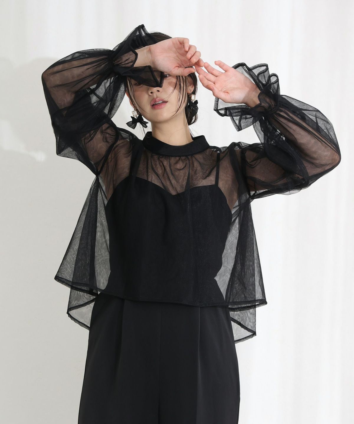 シアートップスオールインワンドレス