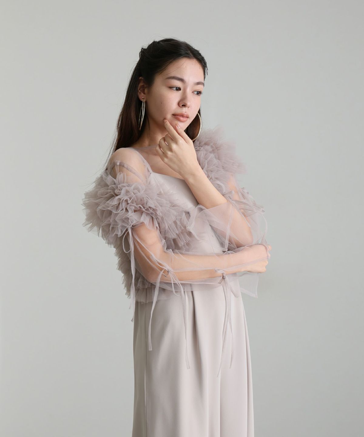 3点セットフリルボレロパンツドレス | PourVous（プールヴー