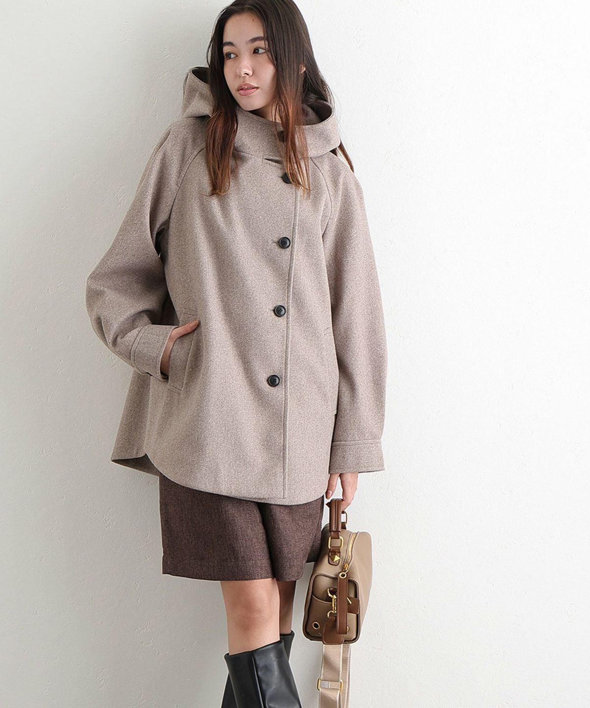 フェイクウールジャケット