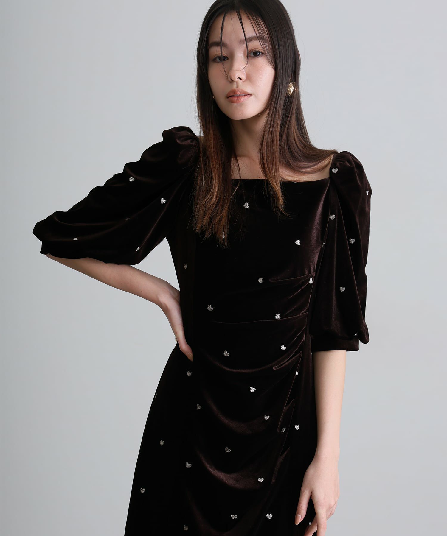 スイートハートベロアドレス | PourVous（プールヴー）パーティー