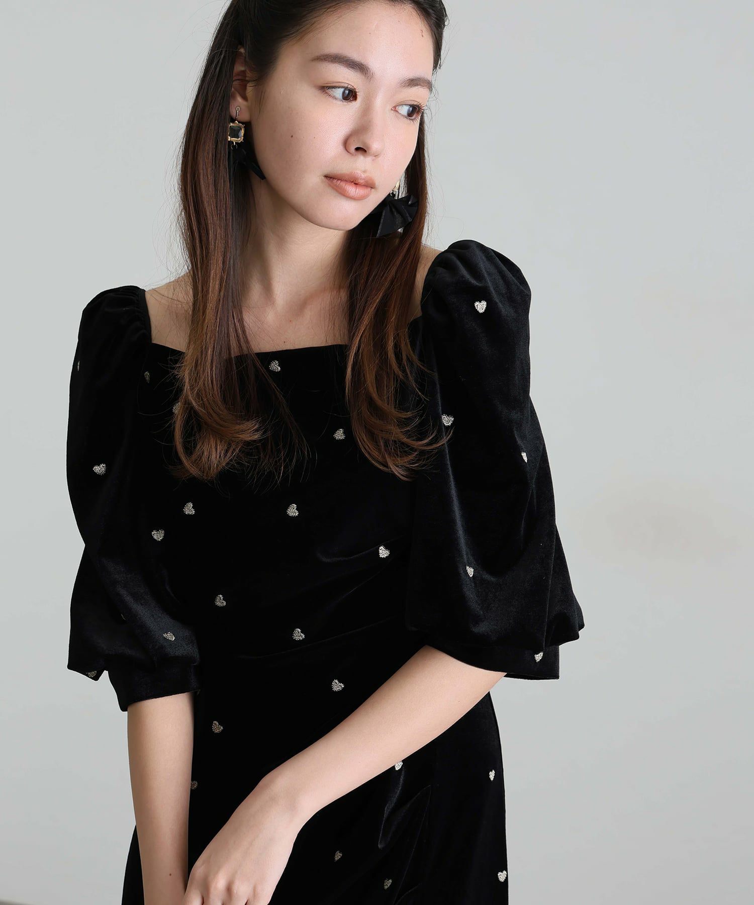 スイートハートベロアドレス | PourVous（プールヴー）パーティー