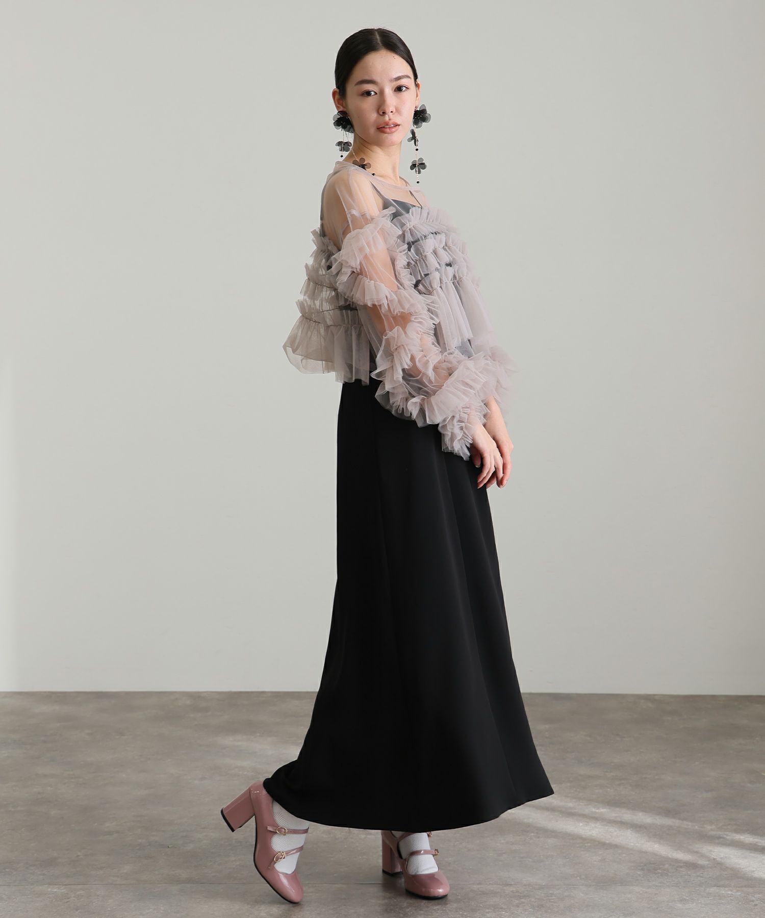 ラッフルフリルセットワンピース | PourVous（プールヴー）パーティー